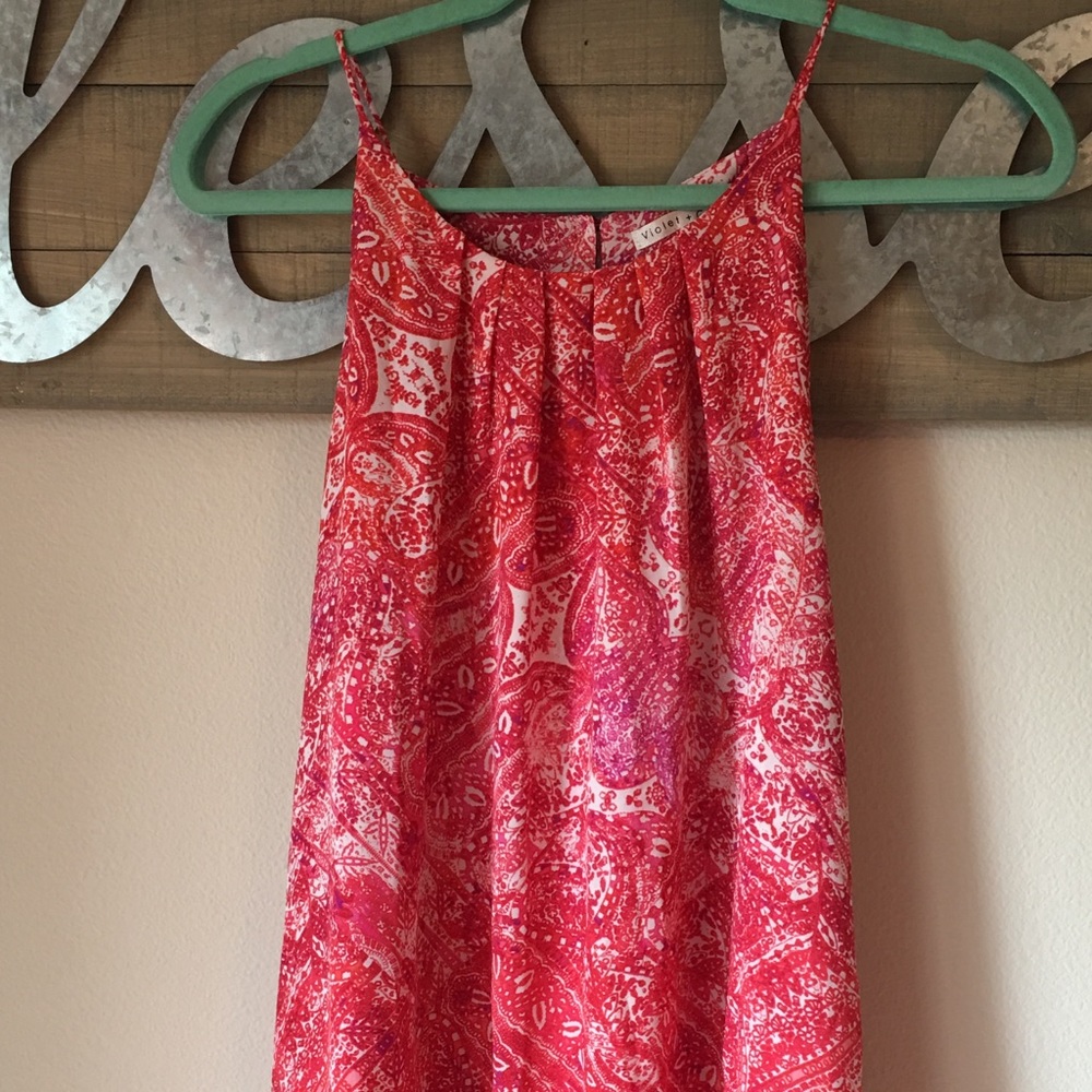 Violet and Claire printed Tank Top